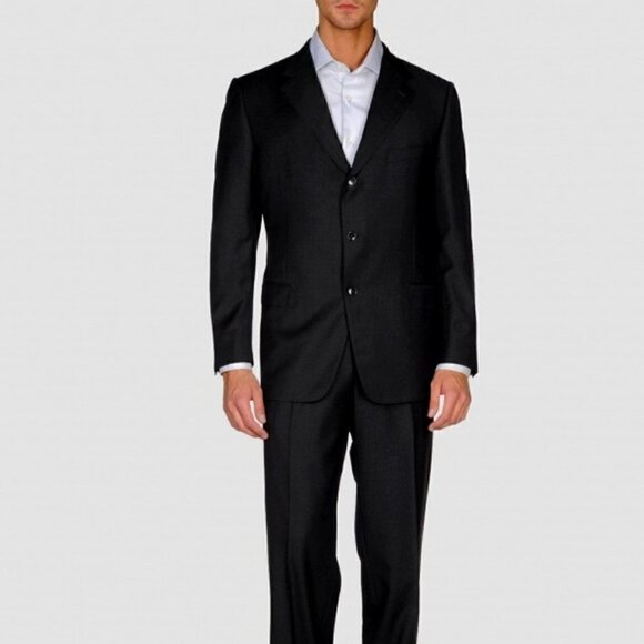 Ermenegildo Zegna Black three button blazer Neiman Marcus SZ 54L - Picture 1 of 8
